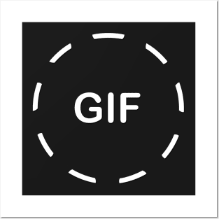 Animated GIF logo t-shirt Posters and Art